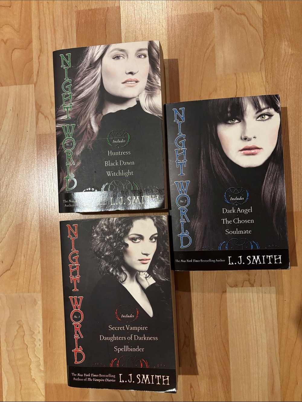 Night world gothic paperback books, 1, 2, classic 3 by L. G. Smith.
